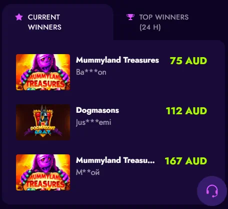 Irwin Casino Winners